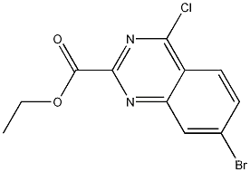 Molecular Structure of 1189105-79-0 (Ethyl 7-bromo-4-chloroquinazoline-2-carboxylate)